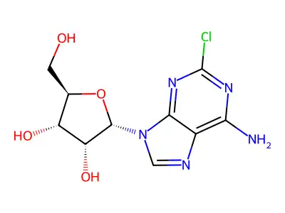 2-氯-9-戊呋喃糖基-9H-嘌呤-6-胺 structure