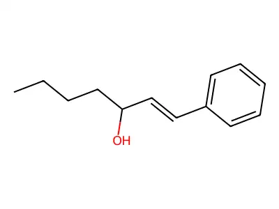1-Phenylhept-1-en-3-ol structure