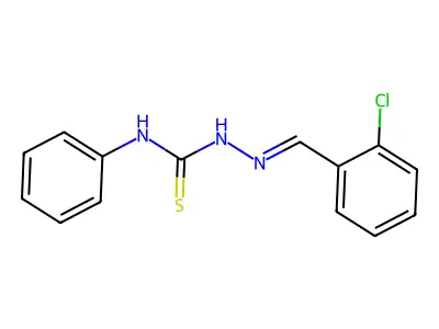 1-[(2-Chlorophenyl)methylideneamino]-3-phenylthiourea structure
