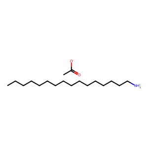 1-Hexadecanamine, acetate structure
