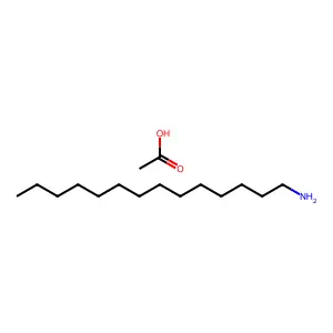 1-十四烷胺醋酸盐(1:1) structure