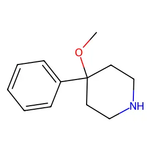 4-Methoxy-4-phenylpiperidine structure
