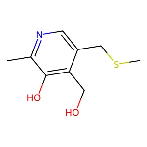 4-Pyridinemethanol, 3-hydroxy-2-methyl-5-[(methylthio)methyl]- structure