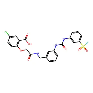 5-chloro-2-[2-[[3-[(3-fluorosulfonylphenyl)carbamoylamino]ph structure