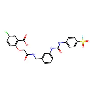 5-chloro-2-[2-[[3-[(4-fluorosulfonylphenyl)carbamoylamino]ph structure