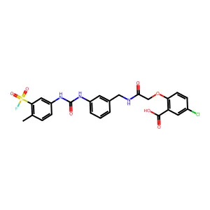 5-chloro-2-[2-[[3-[(3-fluorosulfonyl-4-methylphenyl)carbamoy structure