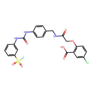 5-chloro-2-[2-[[4-[(3-fluorosulfonylphenyl)carbamoylamino]ph structure