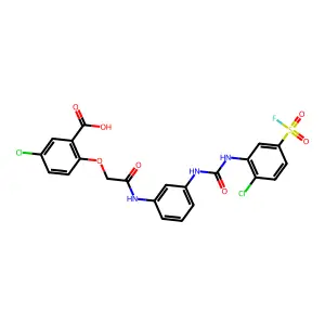5-chloro-2-[2-[3-[(2-chloro-5-fluorosulfonylphenyl)carbamoyl structure