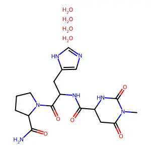 Taltirelin tetrahydrate structure