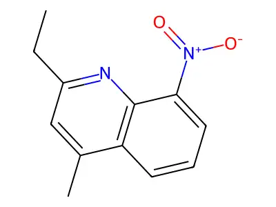 2-Ethyl-4-methyl-8-nitroquinoline structure