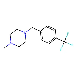 1-Methyl-4-(4-(trifluoromethyl)benzyl)piperazine structure