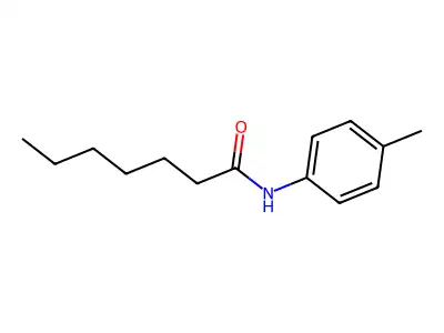 Heptanamide, N-(4-methylphenyl)- structure