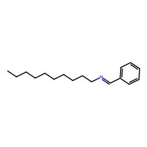 Decylamine, N-benzylidene- structure