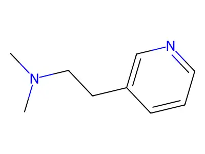 Dimethyl-(2-pyridin-3-yl-ethyl)-amine structure