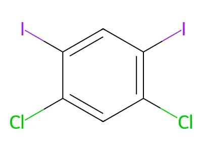 1,5-Dichloro-2,4-diiodobenzene structure