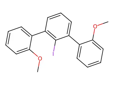 2-Iodo-1,3-bis(2-methoxyphenyl)benzene structure