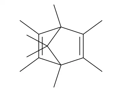1,2,3,4,5,6,7,7-Octamethylbicyclo[2.2.1]hepta-2,5-diene structure