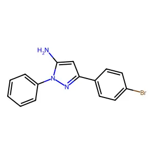 3-(4-Bromophenyl)-1-phenyl-1H-pyrazol-5-ylamine structure