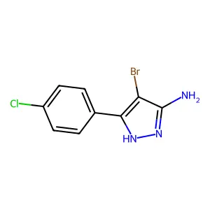 4-bromo-3-(4-chlorophenyl)-1H-pyrazol-5-amine structure