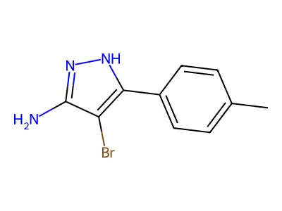 4-bromo-5-(4-methylphenyl)-1H-pyrazol-3-amine structure