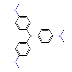 Tris(4-(dimethylamino)phenyl)antimony structure
