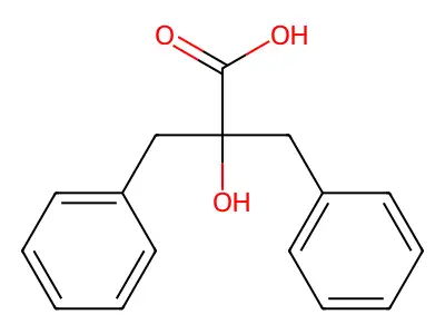 2-Benzyl-2-hydroxy-3-phenylpropanoic acid structure