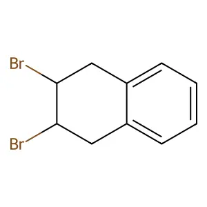 Trans-1,2-dibromo-1,2,3,4-tetrahydronaphthalene structure