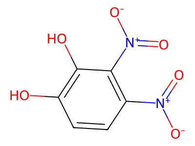 1,2-Benzenediol, 3,4-dinitro- structure