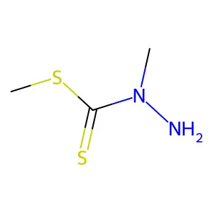 Hydrazinecarbodithioic acid, 1-methyl-, methyl ester structure