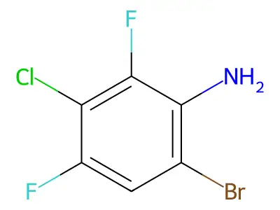 6-Bromo-3-chloro-2,4-difluoroaniline structure