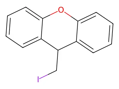 9-(iodomethyl)-9H-xanthene structure