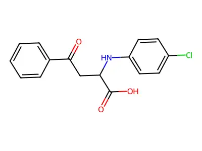 2-(4-Chloroanilino)-4-oxo-4-phenylbutanoic acid structure