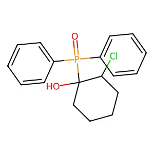 2-Chloro-1-diphenylphosphorylcyclohexan-1-ol structure