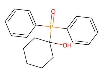 Cyclohexanol, 1-(diphenylphosphinyl)- structure