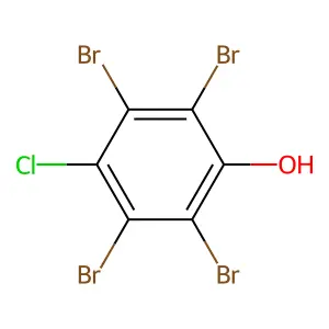 2,3,5,6-Tetrabromo-4-chlorophenol structure