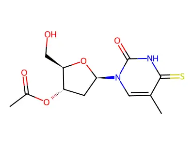 3'-O-Acetyl-4-thiothymidine structure