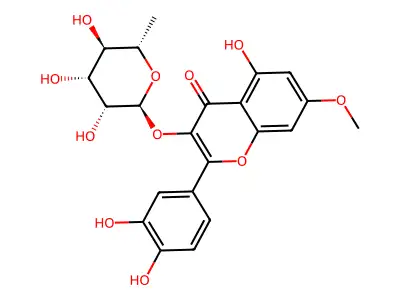 Rhamnetin 3-rhamnoside structure