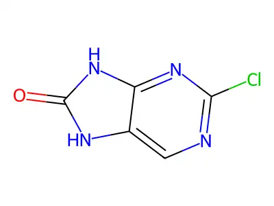 2-Chloro-7,9-dihydro-8H-purin-8-one structure