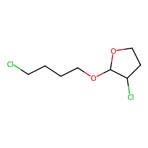 2-(4-Chloro-butoxy)-3-chloro-tetrahydro-furan structure