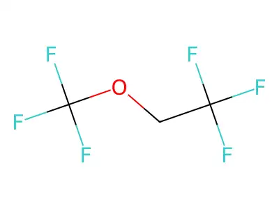 2,2,2-Trifluoroethyl trifluoromethyl ether structure