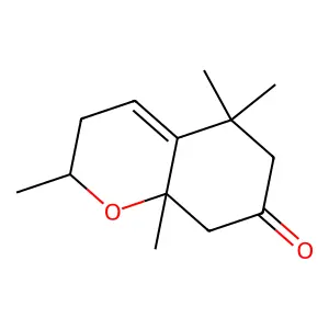 2,3,5,6,8,8a-Hexahydro-2,5,5,8a-tetramethyl-7H-1-benzopyran-7-one structure