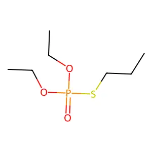 Phosphorothioic acid, O,O-diethyl S-propyl ester structure