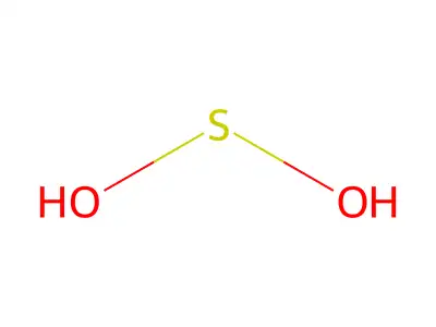 次硫酸 structure