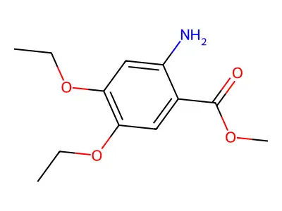 Methyl 2-amino-4,5-diethoxybenzoate structure