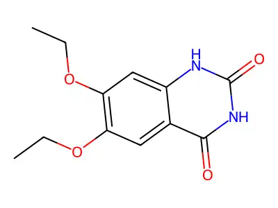 2,4(1H,3H)-Quinazolinedione, 6,7-diethoxy- structure