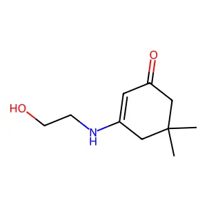 3-(2-Hydroxyethylamino)-5,5-dimethyl-2-cyclohexen-1-one structure
