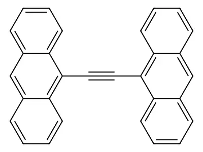 1,2-Di(anthracen-9-yl)ethyne structure