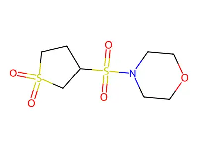 3-(Morpholinosulfonyl)tetrahydrothiophene 1,1-dioxide structure