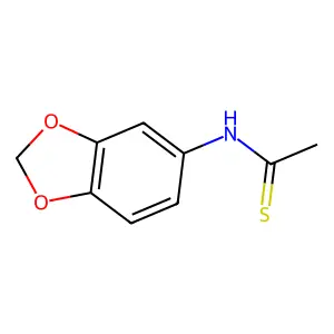 N-(Benzo[D][1,3]dioxol-5-YL)ethanethioamide structure