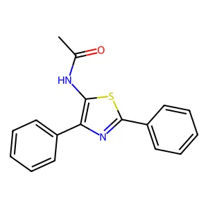N-(2,4-diphenyl-1,3-thiazol-5-yl)acetamide structure